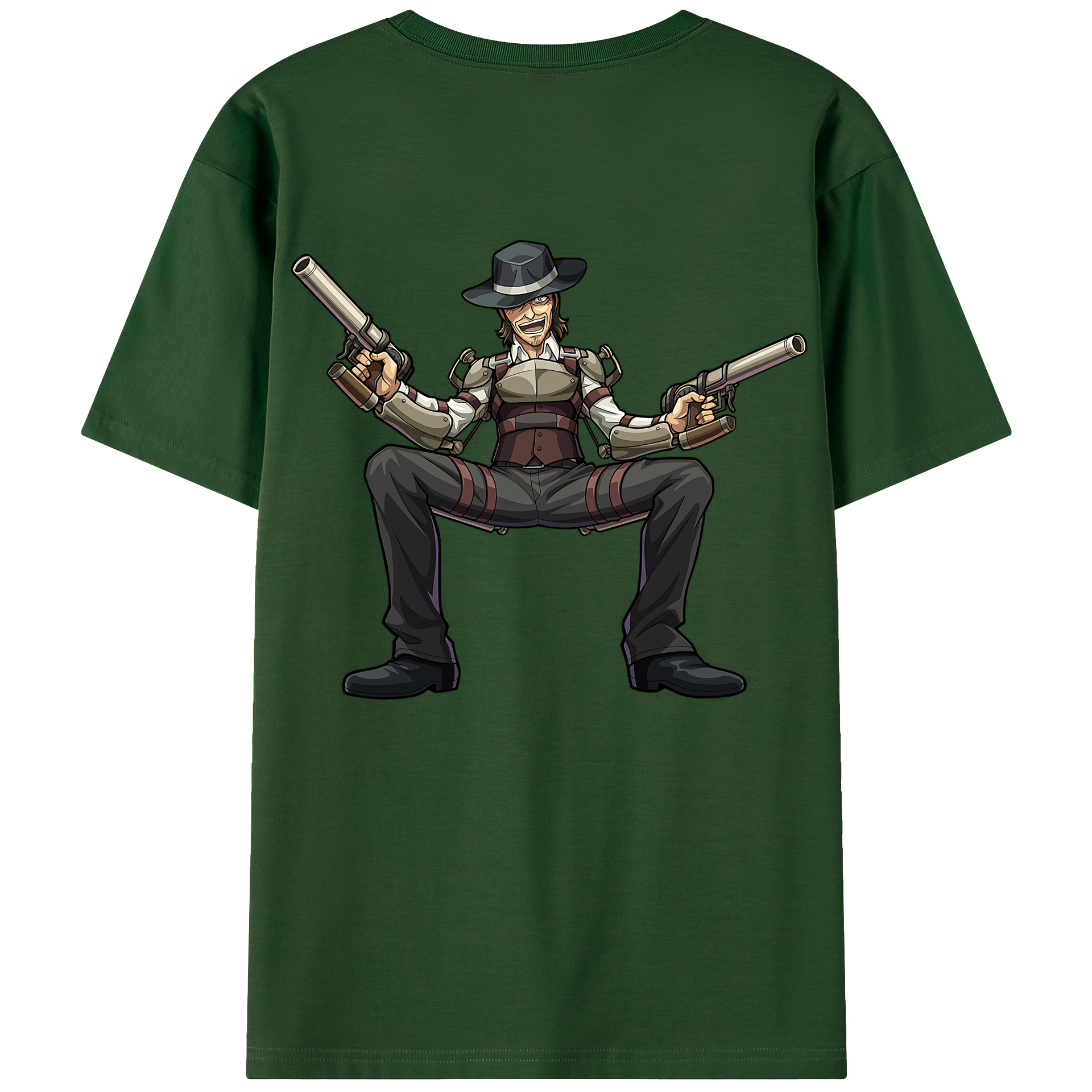 （画像用） 進撃の巨人 ケニー·アッカーマン Attack on Titan Kenny Ackerman 綿100％半袖Tシャツ（背面プリント）